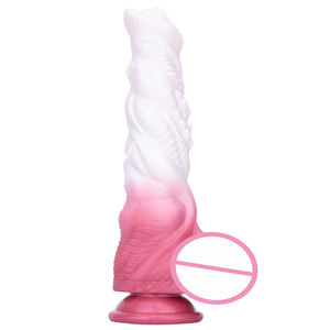 Farb spiral ladung Warmer Vibrator Sicheres Material Moderate Härte Silikon <span class=keywords><strong>dildo</strong></span> - Product Image 1