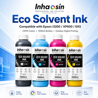 Encre éco-solvant 1L CMYK pour Epson I3200 XP600 DX5 DX7, impression de feuilles magnétiques et d'autocollants magnétiques