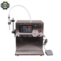 GFK280-1Nozzle Machine de remplissage de liquides électrique CNC semi-automatique de haute précision en acier inoxydable pour sachets de boissons, économique