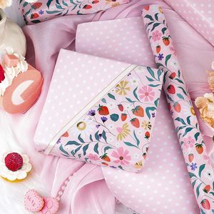 Strawberry <b>Wrapping</b> <b>Paper</b> 17 Inch X 16.5 Feet Eco-Friendly Gift Craft Packaging - Product Image 2