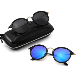 Precio al por mayor de suministro, lentes redondos, gafas de sol negras clásicas, lentes para hombres y mujeres de los años 80, gafas de sol para conducir, gafas de sol polarizadas para hombres - Product Image 6
