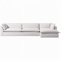Canapé modulaire en tissu en forme de L, style Cloud, pour salon, collection Quiet Luxury