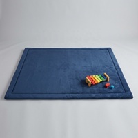 Tapis de jeu en velours corail 20-35mm, toucher doux, grand tapis Tatami en mousse à mémoire de forme, décoration pour enfants, tapis épais pour ramper – Vente chaude