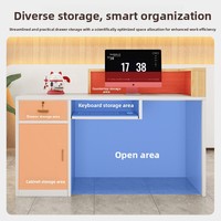Comptoir de réception et de service commercial minimaliste et moderne pour supermarché de produits alimentaires et de boissons