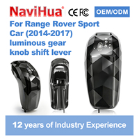 Navihua Nouveau Design pour Land Rover Range Rover Sport L494 2014-2017 Accessoires Intérieurs Bouton de Levier de Vitesses de Voiture en Cristal de Luxe
