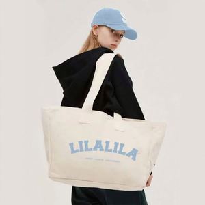 Oversized Plain Calico Canvas Grocery <b>Bag</b> Cotton Tote <b>Bag</b> With Custom Printed Logo for Shopping - Product Image 1