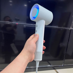 Secador de Pelo Eléctrico de Alta Velocidad Personalizable con Pantalla Luminosa, para Uso Doméstico, con Temperatura Constante NTC, Iones Negativos y Frecuencia Variable - Product Image 1