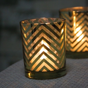 Glass Votive TEA-light <b>Candle</b> Holder for Wedding Home Decoration - Product Image 2