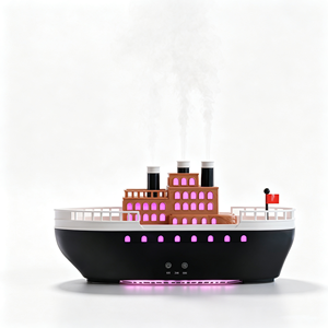 OEM Realistic Ship Boat Essential Oil Fragrance Machine Campfire Flame Aroma Diffuser Ultrasonic Cool Mist Humidifier <b>For</b> <b>Home</b> - Product Image 2