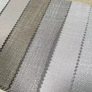 Tela clásica de cortina de diseño de lino de sarga de dos lados, tela de cortinas de ventana de bloqueo de luz para sala de estar de Hotel - Product Image 5