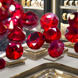 Hoge Kwaliteit Natuurlijke Londen Blauwe Topaas Edelstenen Custom Gesneden Grootte Snijwerk Losse Edelsteen In Robijnrode Materiaal Rond Briljant Gesneden - Product Image 2