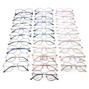 Оптовая продажа в наличии, рекламная заводская цена, дешевые очки, мужские металлические оправы для очков, металлические оптические оправы