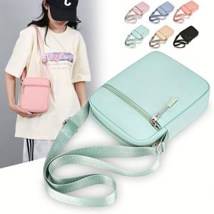 Mini sac à bandoulière pour téléphone portable pour femmes, petit sac à bandoulière en tissu Oxford avec plusieurs compartiments, cadeau promotionnel avec logo - Product Image 2