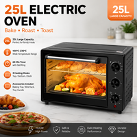 Four électrique multifonctionnel 25L, mini-four de qualité supérieure, four à pizza, four à gâteaux, four à convection