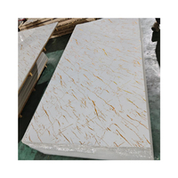 Échantillon de panneau mural en feuille de marbre brillant, feuille de marbre en PVC pour décoration intérieure