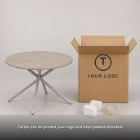 Table à manger extensible avec pieds en métal croisés, plateau en MDF, style moderne minimaliste, gain de place, meubles de salle à manger pour restaurant