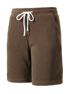 Pantaloncini sportivi in poliestere da uomo semplici Casual corti da uomo - Product Image 5