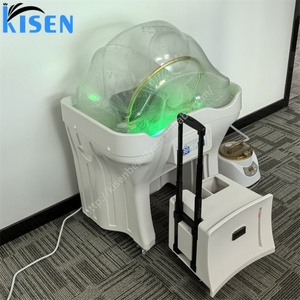 Kisen Portable Head Spa Unit with 2 Water Tanks <b>Heater</b> Water Arch Ideal Pipeless Salon Sink Furniture Suitable <b>Small</b> <b>Space</b> - Product Image 4