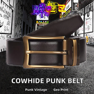 Nouveauté 2026 : Chaussures Western Vintage en Acier, Style Punk, Rivets Européens et Américains, Motif Géométrique en Cuir de Vache, pour Filles Sexy - Product Image 4