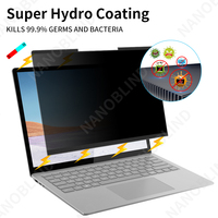 Surface Laptop 3/4/5 15 pouces film protecteur de prévention de Peep type magnétique filtre de confidentialité coupe de lumière bleue Film anti-reflet