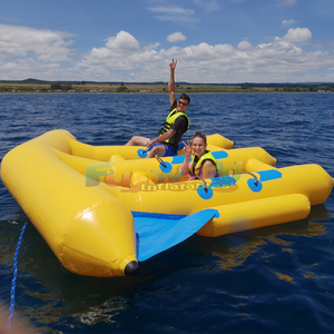 Bateau pneumatique gonflable de qualité commerciale pour sports nautiques en plein air, type fly fish ou banane, pour jeux en mer ou en lac. - Product Image 4