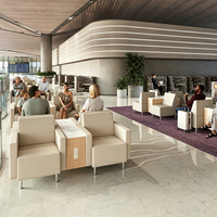 Bancs et fauteuils d'attente pour aires publiques d'aéroport avec table intégrée, pour hall d'hôpital, salon VIP, mobilier de salle d'attente publique