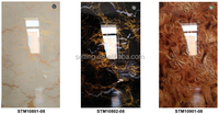 Panneaux de meubles en MDF acrylique brillant couleur marbre 18mm/12mm E0, résistants à l'humidité et au formaldéhyde, de première qualité, certifiés ISO9001