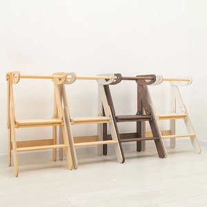 Tabouret de cuisine pliable <span class=keywords><strong>Montessori</strong></span> pour tout-petits, aide à l'apprentissage, chaise <span class=keywords><strong>d</strong></span>'apprentissage pour bébé, <span class=keywords><strong>tour</strong></span> <span class=keywords><strong>d</strong></span>'apprentissage multifonction en bois pour enfants - Product Image 2