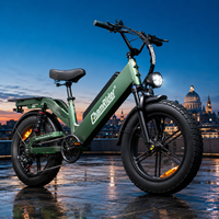 240KM Reichweite 48V 55Ah Hochleistungsakku E-Bike 80Nm Drehmoment Essenslieferungs-Ebike D55 Doppelte Hinterradfederung
