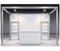 Stand d'exposition modulaire standard en profilé aluminium 10x10 pieds, système de coque facile à installer pour les exposants de salons professionnels européens