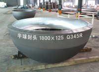 Tête d'hémisphère extra-épaisse en acier inoxydable certifiée ASME, anti-corrosion, haute pression, connexion par soudage pour applications marines et pétrolières