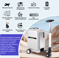 Valise intelligente de 20 pouces certifiée FCC avec chargement USB, transportable et adaptable pour le commerce mondial