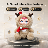 Peluche Intelligente PG41 AI Ours Porte-Bonheur Café avec Contrôle par Application et Wi-Fi, Mémoire Longue Durée, Contes, Commande Vocale et Mise à Jour OTA