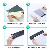 Mesin Fotokopi Tato Nirkabel Termal A4 Portabel Mini Printer Tato Nirkabel untuk Stensil Sementara Aksesori Rias Permanen