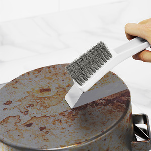 Kitchen Wire <b>Brush</b> Steel Wire Crevices <b>Cleaning</b> <b>Brush</b> <b>For</b> Stovetop And Bathroom Corner Household <b>Cleaning</b> Tool - Product Image 2