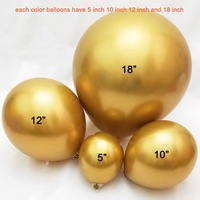 Ballons de fête de Pâques en latex coloré brillant en gros, 5 pouces, 12 pouces, or, argent, hélium, anniversaire, mariage, décoration promotionnelle