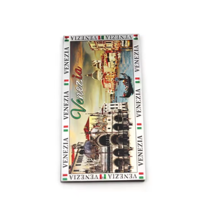 Italie <span class=keywords><strong>Venizia</strong></span> conception personnalisée Souvenir aimant de réfrigérateur en caoutchouc Touris divers aimant de réfrigérateur en aluminium gaufré argenté personnalisé - Product Image 4