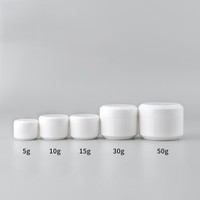 Vente en gros de pots cosmétiques en plastique PP de 5 ml avec couvercle à vis pour crème de soin de la peau, vernis à ongles - Couleur et capacité personnalisables, estampage UV/or