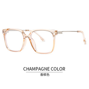 2025 thời trang PC vuông chống ánh sáng màu xanh Chặn kính phụ nữ máy tính kính mắt quang học Khung kính theo toa người đàn ông - Product Image 6