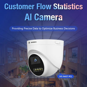 JVS-N437-PCL Cámara de Red CCTV PoE de 4.0MP 2.5K con Estadísticas de Flujo de Pasajeros y Detección de Intrusiones, Impermeable IP67 - Product Image 1