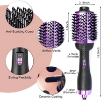 1200W prix usine 3 en 1 rond sèche-cheveux brosse peigne à Air chaud Portable lisseur peigne brosse de soufflage