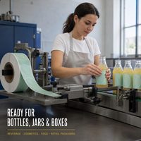 Étiquettes personnalisées en rouleau pour emballages alimentaires, autocollants blancs en BOPP découpés à la forme pour boîtes à emporter, gobelets, bouteilles de sauce, impression OEM