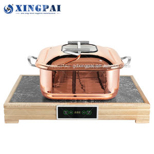 XINGPAI Fournitures pour restaurants et hôtels Plats de chauffe-plats électriques pour <span class=keywords><strong>buffet</strong></span> Ensemble de chauffe-plats en acier inoxydable pour traiteur - Product Image 2