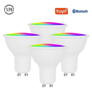 FXPOT Smart Led Spotlight New Arrival Commercial Tuya App Control GU10 GU5.3 5W RGB Led Spot Light BT Smart Spotlight