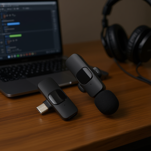 Microphone portable Myrva Type C à clipser pour téléphone mobile avec connecteur USB C - Product Image 2