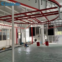 Équipement de peinture automatique modulaire et démontable contrôlé par PLC pour le traitement flexible de revêtement en poudre sur substrat acier