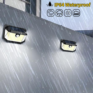 Lámpara de Jardín Exterior LED Moderna de Alta Calidad, Iluminación Automática en Tres Lados, Sensor de Movimiento, Material de PC Solar, Lámparas de Pared - Product Image 1