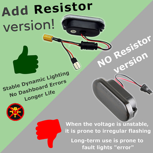 Lot de 2 clignotants latéraux noirs pour Ford C-max Fiesta Mk5 Focus MK2 Fusion Galaxy <span class=keywords><strong>MK1</strong></span> MK2 VW Passat 3B Golf 4 Bora Lupo T5 Sharan - Product Image 6