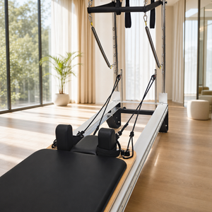 Machine de Pilates Reformer pour Club de Fitness avec Tour et <span class=keywords><strong>Barre</strong></span> Trapèze Réglable pour Studio Commercial, Yoga et Exercices à Domicile - Product Image 4