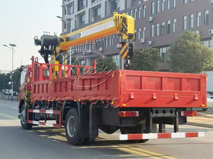 Transportador de Carga FAW de Uso Medio Equipado con Plataforma de Elevación Telescópica de 8T Integrada para el Transporte de Materiales de Construcción - Product Image 5